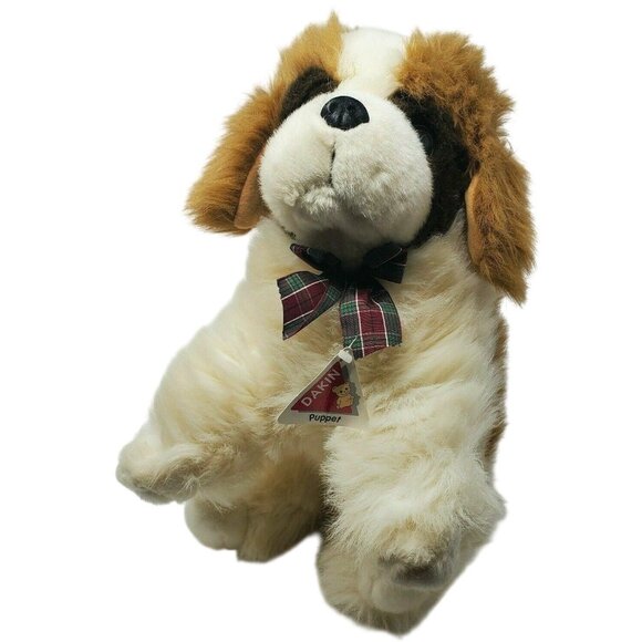 Vintage Dakin Applause St Bernard Plush Dog Stuffed Animal w/ Tags 13"x17" - Picture 3 of 9